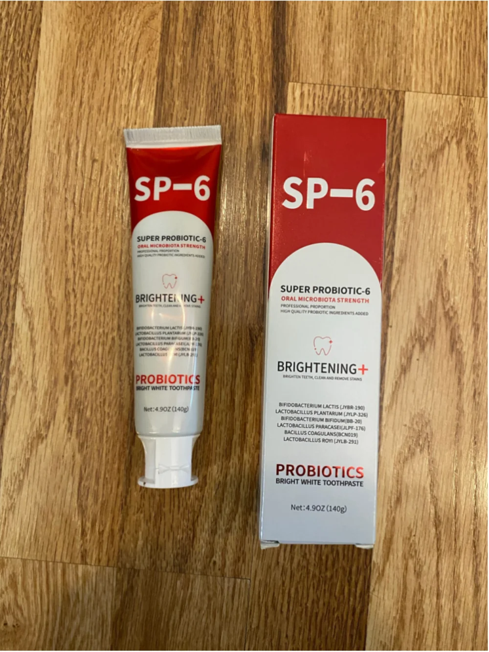 SP-6 Probiotic Bright White Toothpaste 140g (4.0 ounces) NIB
